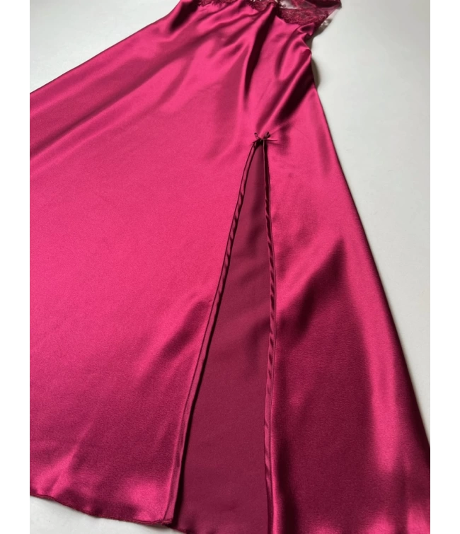 LONG SLIT SILK NIGHTY SET 5 PCS ππ